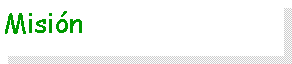 Cuadro de texto: Misi�n              	